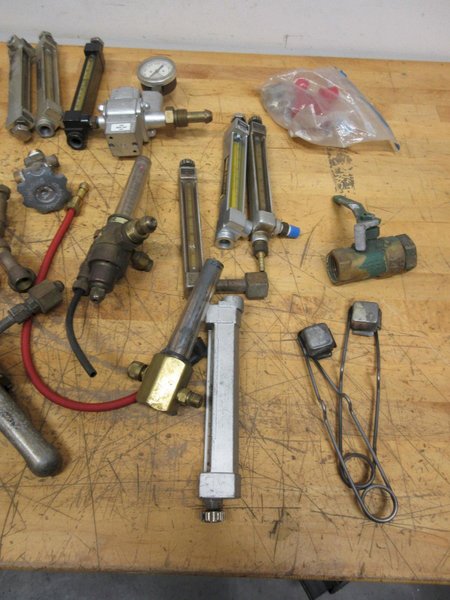 Gas Flow Regulator Parts, Some New Mostly Used- Auction Item