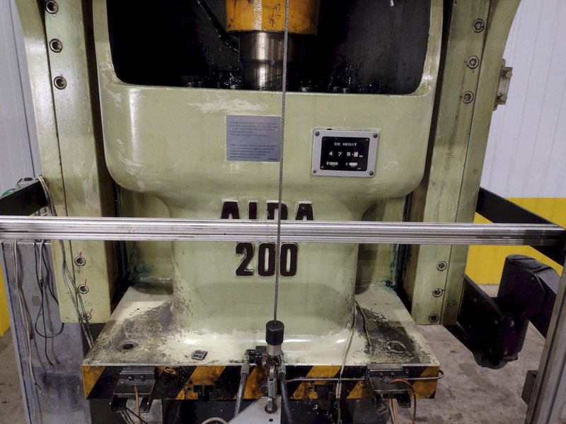 220 TON AIDA MODEL #NCI-200(2) GAP FRAME PRESS, 12.59&quot; STROKE: STOCK #22210