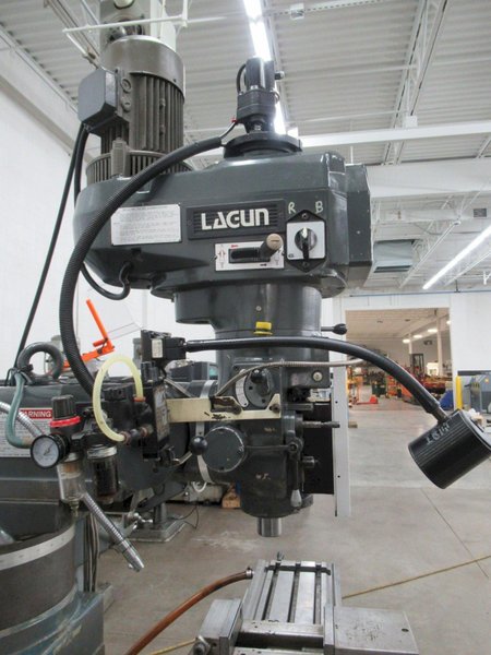 Lagun FTV-2 Vertical Knee Mill, 10" x 50" Table, Variable Speed, 3-Axis DRO, Power Feeds