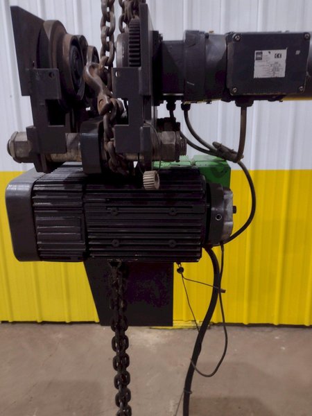 5 TON STAHL MODEL ST50 POWERED CHAIN HOIST. STOCK # 0848923