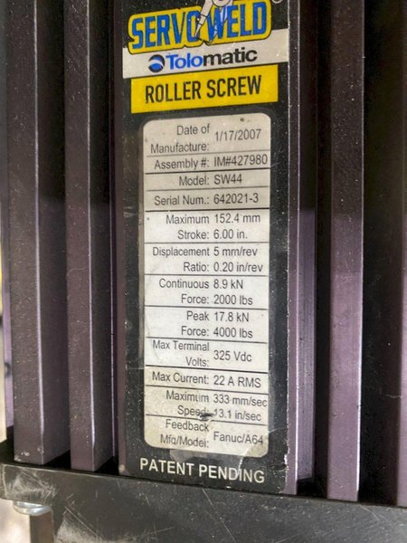 MILCO 665-12003-51 Pinch Type Weld Gun USED