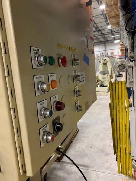 Feed Lease Coil Reel Uncoiler and Powered Coil Straightener 20,000 Lbs.