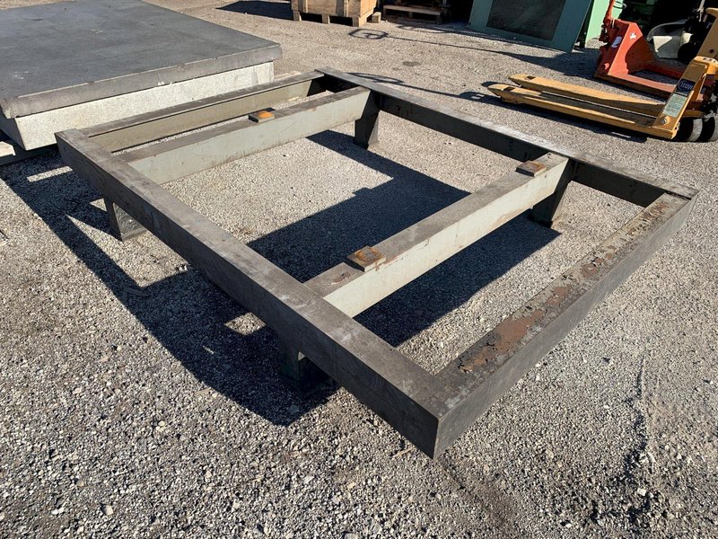 96&quot; X 72&quot; PRECISION GRADE A GRANITE LAYOUT SURFACE PLATE WITH STAND: STOCK 12570