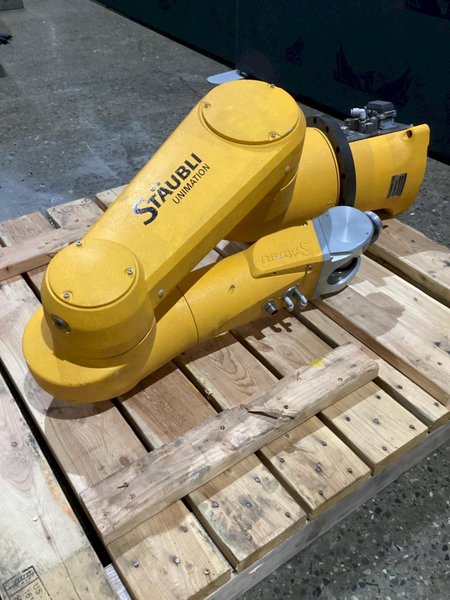 STAUBLI TX90L ROBOT ARM WITH CABINET- NO TEACH PENDANT USED