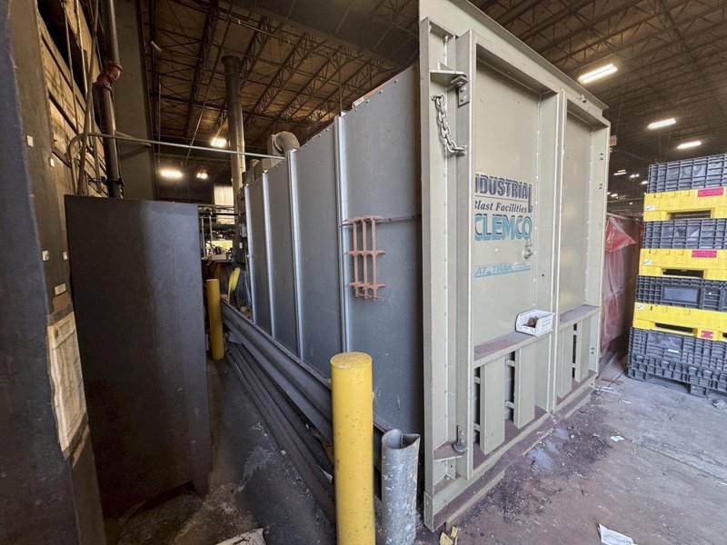 84&quot; WIDE X 168&quot; LONG X 96&quot; TALL CLEMCO INDUSTRIES ABRASIVE BLAST CLEANING SYSTEM. STOCK # 0342925