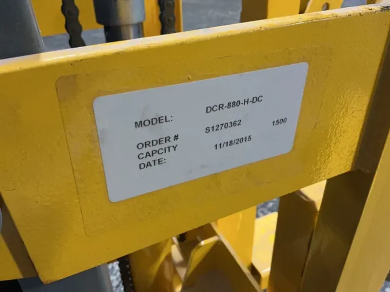 Vestil 1500 Lbs Hydraulic Drum Transporter  -  Dcr-880-h-dc