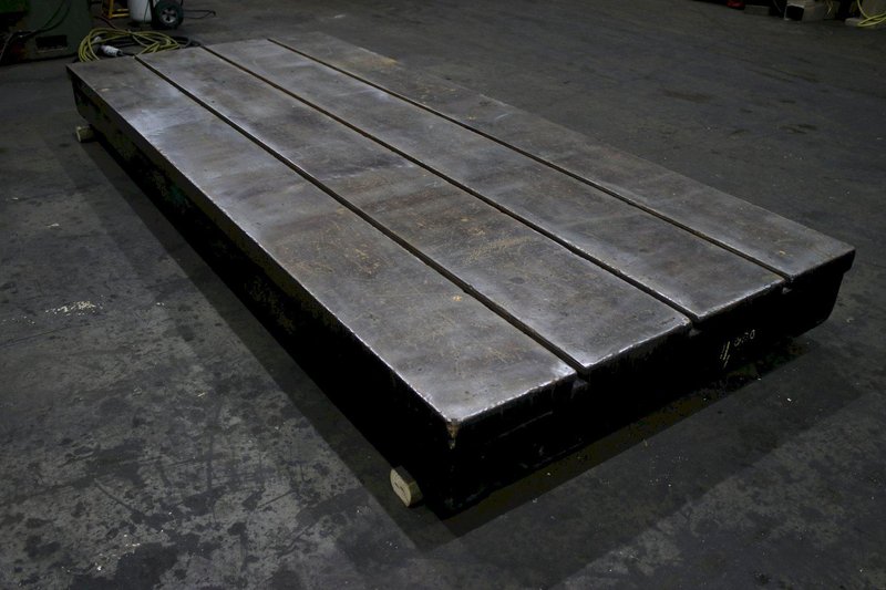 5&#039; X 12&#039; GIDDING &amp; LEWIS T SLOTTED FLOOR PLATE: STOCK #74797