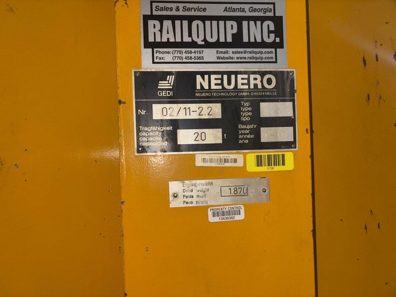 (4) 20 TON (160,000 LBS TOTAL) RAILWAY / NEUERO HEAVY DUTY MOBILE VERTICAL LIFT JACKS: YOBRO #24229