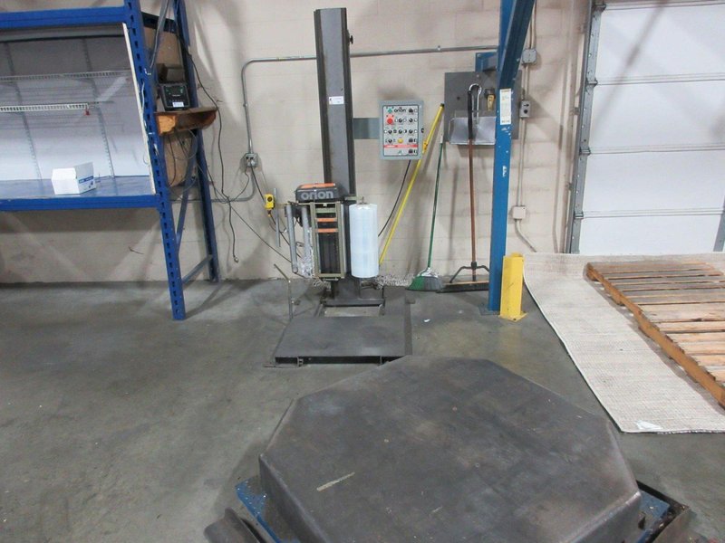 Orion Packaging Inc. Semi Automatic Shrink Wrapper and Pallet Scale, Max Load 55"x55"x82" 4000lbs Dynamic, 8000lb Static Capacity- Auction Item