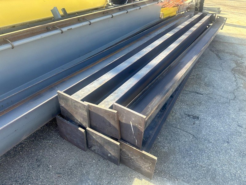 (6) I-BEAM COLUMN UPRIGHTS FOR 5 TON CRANE: STOCK #22455