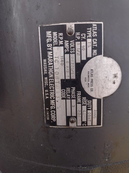 2 SPINDLE 20&quot; ATLAS CLAUSING MODEL #1800 GANG DRILL WITH POWER FEED: STOCK #16676