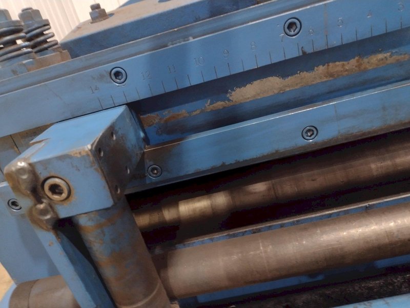 24" COOPER WEYMOUTH 7 ROLL MOTORIZED POWERED COIL STRIP STRAIGHTENER: STOCK #23702