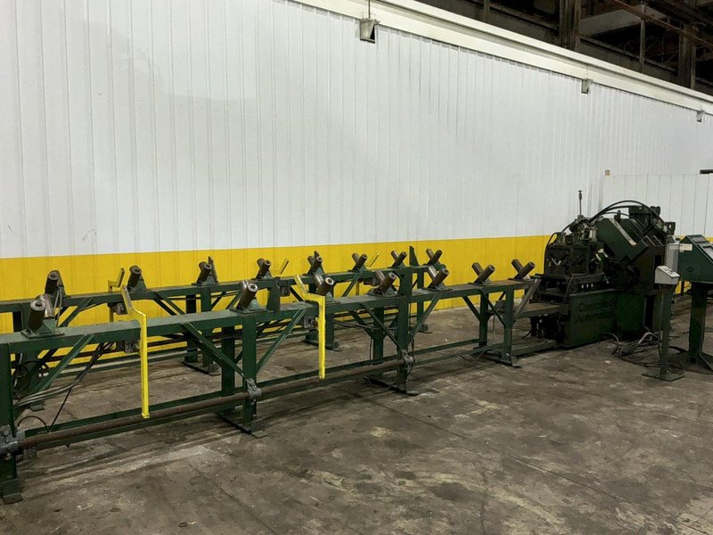 6" x 6" x 1/2" CONTROLLED AUTOMATION MODEL #ABL-74 AUTOMATIC ANGLE PUNCH &amp; SHEAR LINE: STOCK #24935