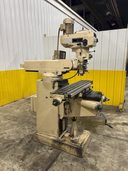 3 HP LAGUN MODEL #FTV-2S VERTICAL RAM TYPE MILL WITH DRO &amp; POWER FEED: STOCK #23240