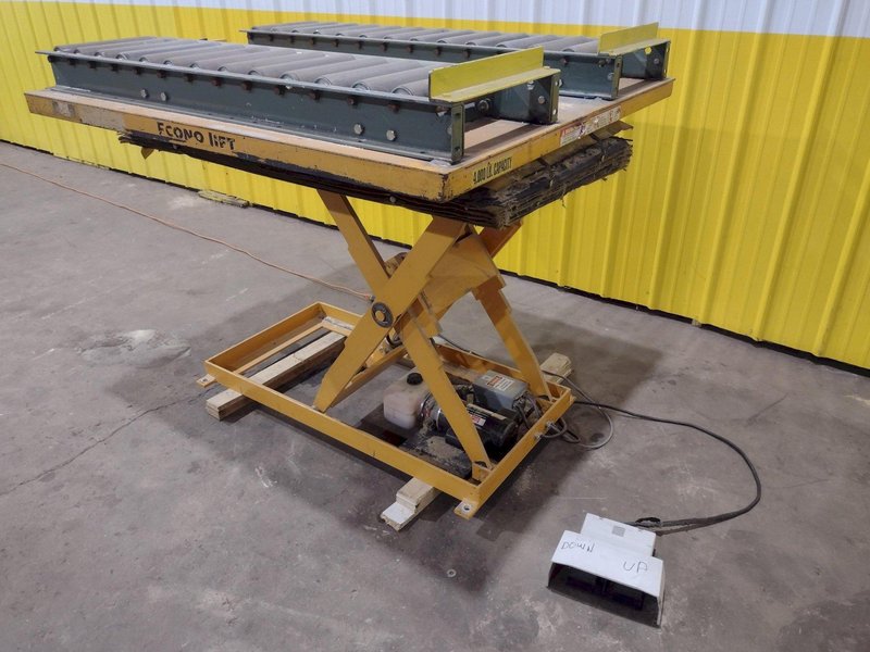 4000 LB ECONO LIFT HYDRAULIC SCISSOR LIFT TABLE 110V: STOCK #20956