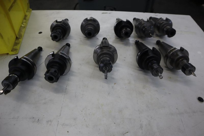 Cat 40 Taper Tool Holders, (10) ER16 Collet Holders- Auction Item