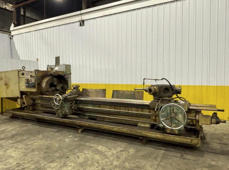 12.5" HOLLOW SPINDLE WARNER &amp; SWASEY MODEL 4A (M–3580) SQUARE HEAD TURRET LATHE. STOCK # 1107725