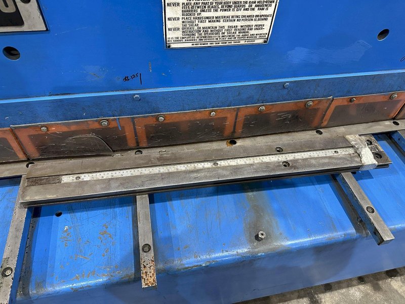 10&#039; X 10 GAUGE NIAGARA MODEL #SPARTAN SP10-10 HYDRAULIC SHEAR: STOCK #22633