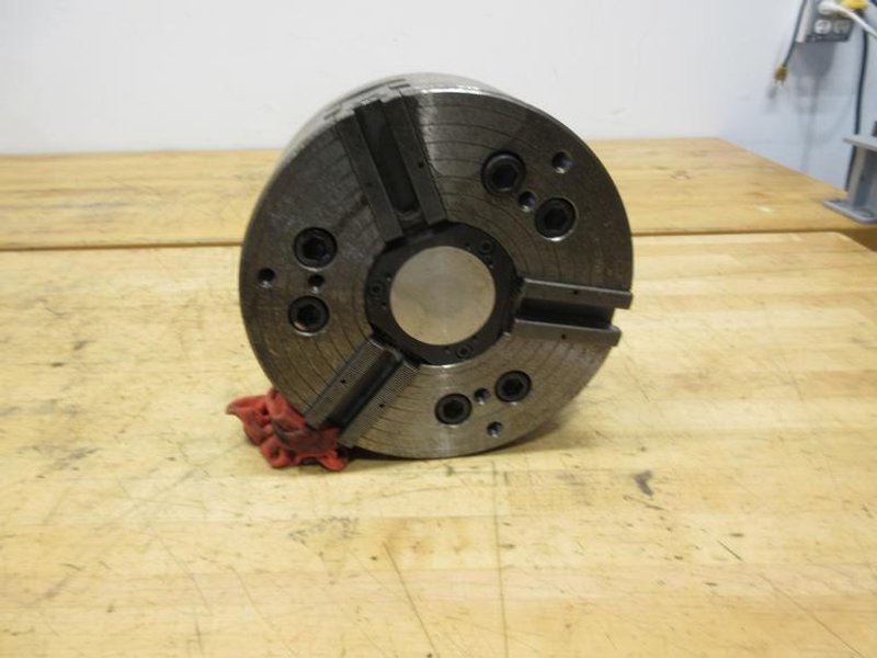 MMK 10 " 3 Jaw Power Lathe Chuck HA8-10-66, A2-8 Mounting with Center Plug and Mounting Bolts- Auction Item