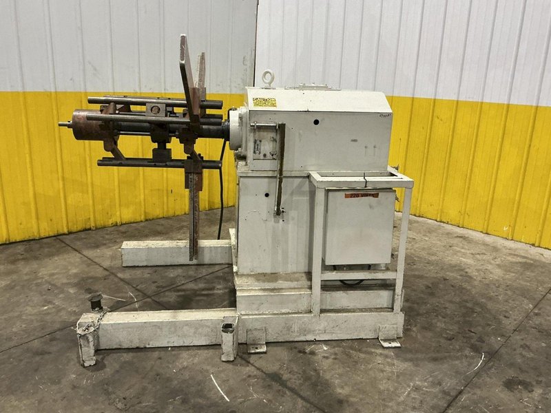 6,000 LB X 12" W DURANT MODEL #MD601 MOTORIZED COIL REEL UNCOILER: YOBRO #24810