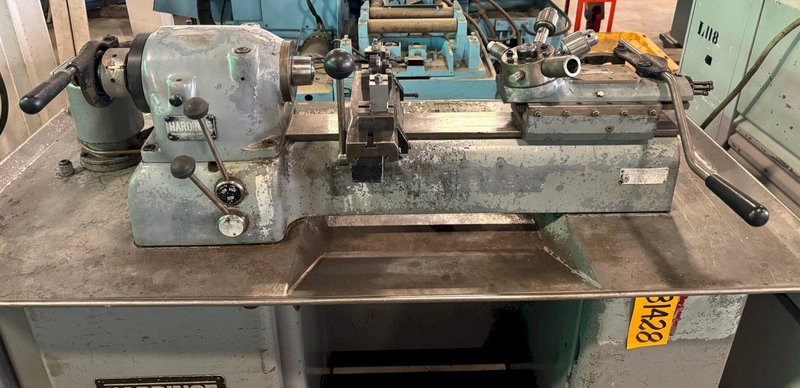 Hardinge Second Operation Lathe  DSV-59R, Dbl. Tool Cross Slide, Turret, 5C Closer, 1 HP