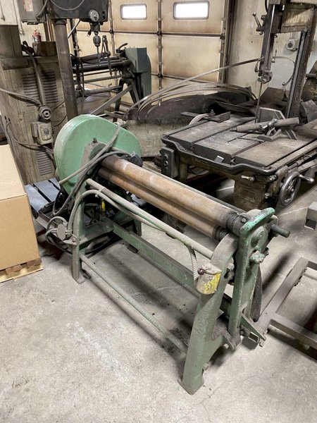 36" X 14 GAUGE BLOWN MODEL B-300 SHEET METAL ROLL. STOCK # 1263920