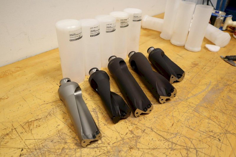 Komet ABS63 Shank Inserted Drill Bodies, (5pcs) Sizes 1.957", 2.125", 2.150", 2.347", 2.5" ***All New***- Auction Item