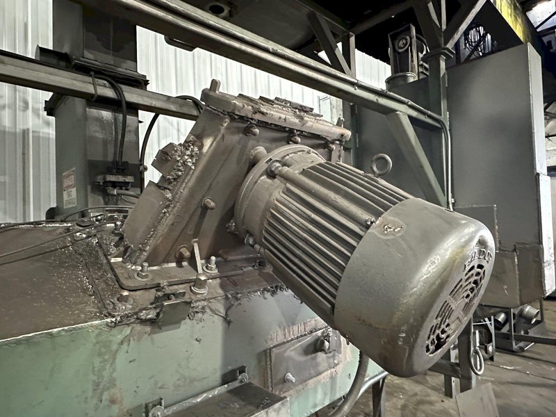 3&quot; BCP MODEL #A4-7620 3-WHEEL COIL BAR PASS -THROUGH BLAST MACHINE, RECLAIM &amp; DUST COLLECTOR: STOCK #20000
