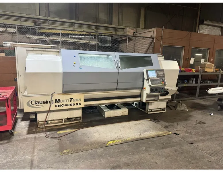 USED CLAUSING 21" X 80" MULTITURN 4000/80XS CNC LATHE
