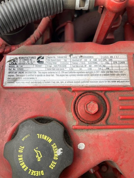 2022 International MV 607 3HAEUMMLXNL234285