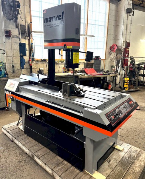 18" x 22" Marvel Series 8 Mark II Tilt Frame Vertical Band Saw , 1" Blade, 2 HP, Reconditioned
