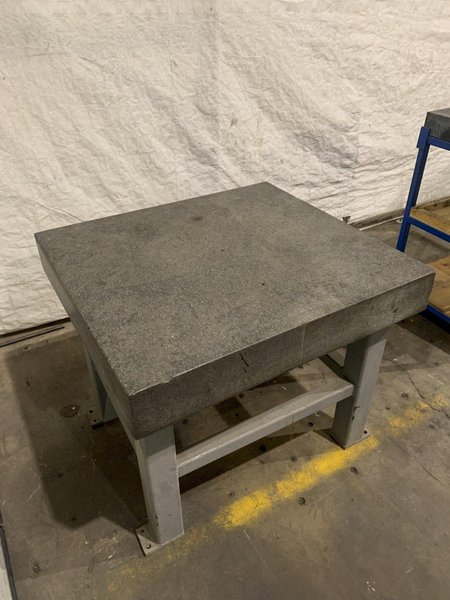39&quot; X 43&quot; X 6-1/2&quot; TRU-STONE GRANITE TABLE. STOCK # 1273923