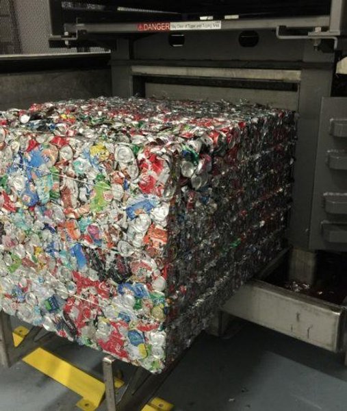 30" X 30" HARMONY ENTERPRISES EXTRACT PLUS HORIZONTAL BALER &amp; PERFERATOR, FOR CAN &amp; BOTTLES LIQUID EXTRACTION: YOBRO #25023