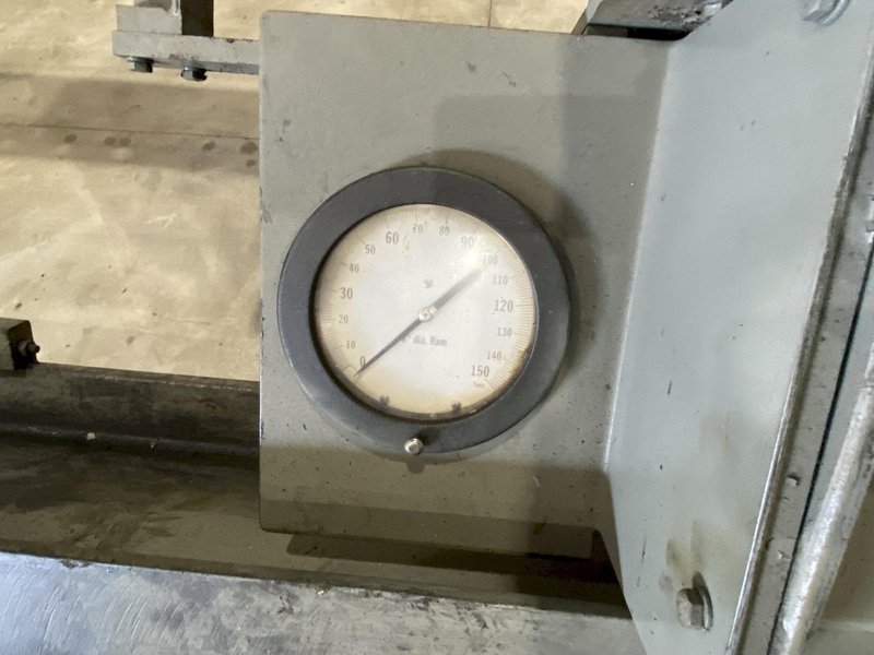 150 TON DAKE HORIZONTAL INCLINED HYDRAULIC WHEEL PRESS: STOCK #20382