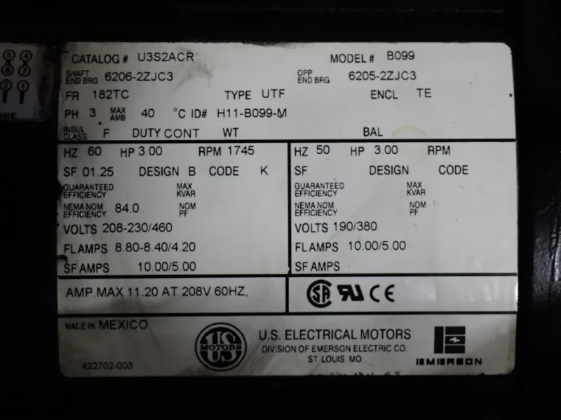 ALCATEL 3 HP PUMP   -  2063CP+
