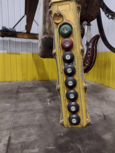 3 / 5 TON X 30' NORTH AMERICAN SINGLE GIRDER TOP RUNNING OVERHEAD BRIDGE CRANE &amp; COFFING HOIST: YOBRO #25275