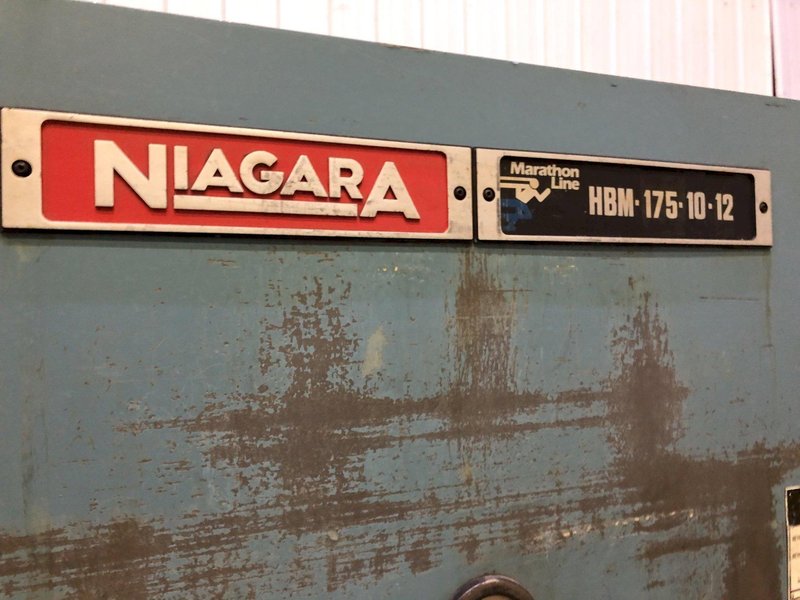 175 TON X12' NIAGARA HYDRAULIC PRESS BRAKE STOCK #3640