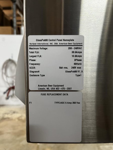 Norland International Complete line with (2) GlassPak66 Monoblock Systems (16oz and 25 Oz)  for Glass or Aluminum with Fluid Solutions 3 Head ROPP Capper, 2020: