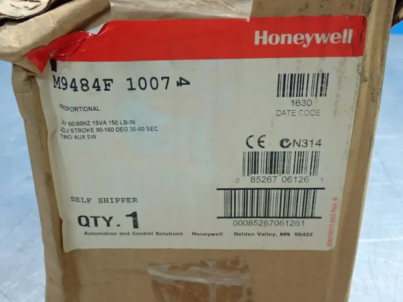 HONEYWELL MODUTROL IV MOTOR UNIT  -  M9484F1007