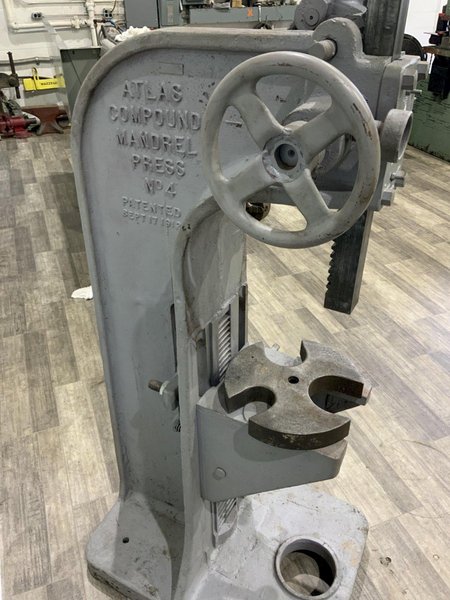 12 TON ATLAS NO. 4 ARBOR PRESS: STOCK #81388
