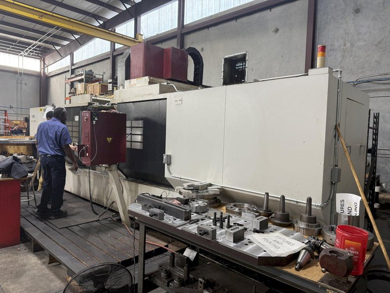 OKK, MODEL KCV 800 CNC VERTICAL MACHINING CENTER, 120&quot; X, 33&quot; Y, 28&quot; Z, 40 ATC, 12,0000 RPM, 2007, EXC.