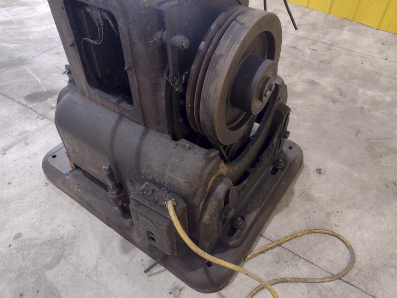 12 TON TISHKEN 2 POST MECHANICAL CUTOFF PRESS: STOCK #20520