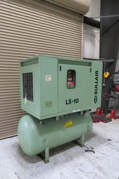 Sullair Used LS-10A-40H/A/SUL Rotary Screw Air Compressor, Air Cooled, 40hp, 125 psi, 460V