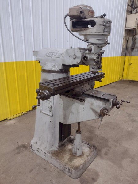 1 HP BRIDGEPORT MODEL J VERTICAL RAM TYPE MILL: STOCK 19390