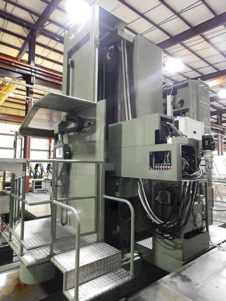 Parpas ML-120 CNC Floor Type Boring Mill, 2007 – 7 Axis, 5″ Spindle, Universal Head, 90 Degree Head, Under Power