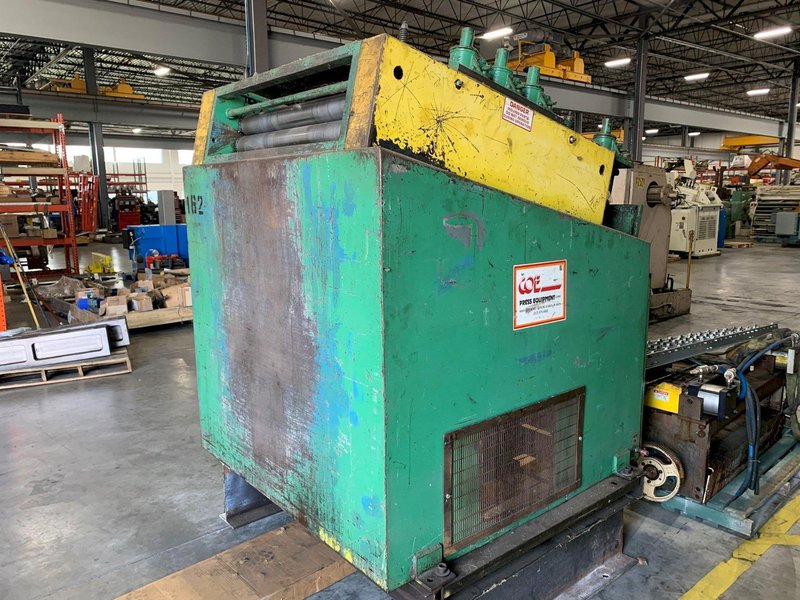 36" Coe Press Equipment Powered Coil Straightener Model# CPPS PO 36