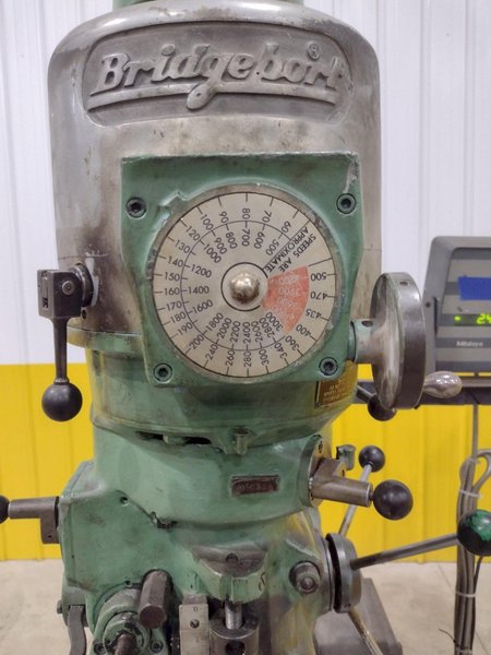 1.5 HP BRIDGEPORT SERIES I VERTICAL MILL &amp; DIGITAL READ OUT MILLING MACHINE: STOCK #20706