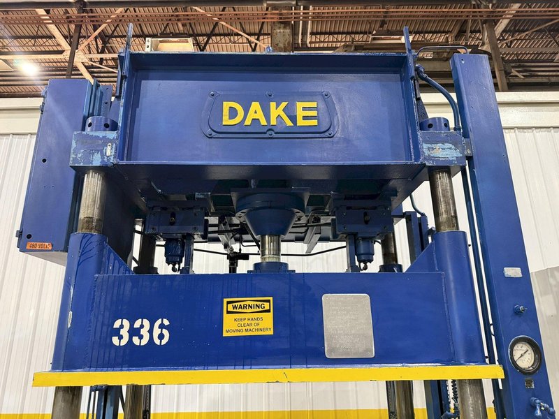 75 TON DAKE MODEL #18-558 HYDRAULIC 4-POST PRESS,  23&quot; STROKE: YOBRO #24094