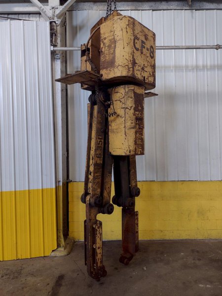 80,000 LB 40 TON SIEMENS MODEL #CF-8 POWERED ADJUSTABLE COIL GRAB LIFTER: STOCK #15087