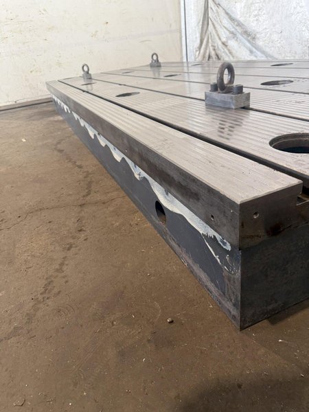 59" WIDE X 138" LONG X 12" TALL T-SLOTTED FLOOR PLATE. STOCK #0543426